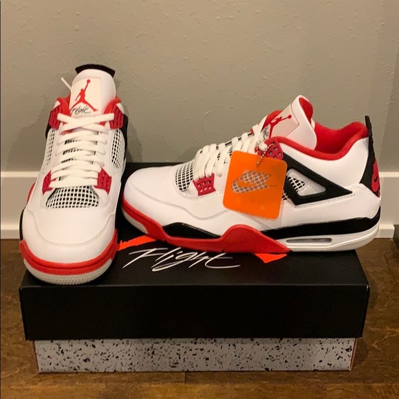 *SOLD ON EBAY* Air Jordan 4 Fire Red Size 12 DS - Picture 1 of 6
